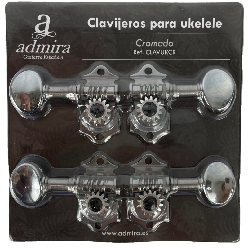 CLAVIJERO ADMIRA PARA UKELELE CROMADO | MÚSICA BILBAO