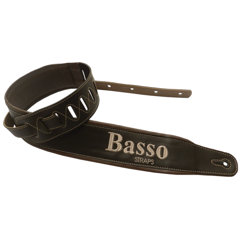 CORREA BASSO SERIE PERSONALIZADA PARA GUITARRA, BAJO, GUITARRA ACÚSTICA, UKELELE MARRÓN | MÚSICA BILBAO