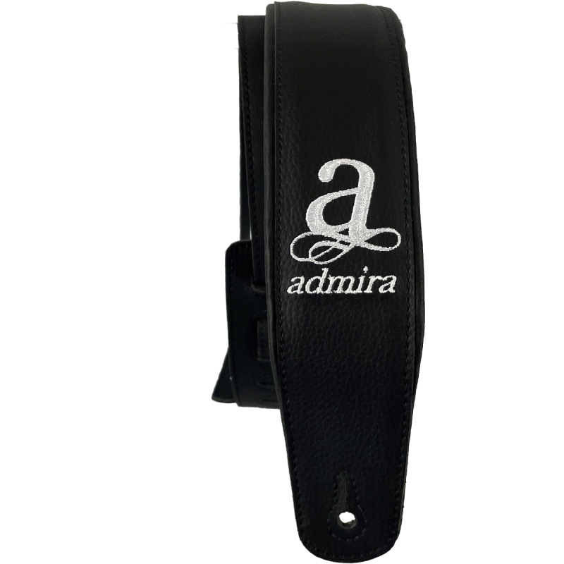 CORREA BASSO SERIE PERSONALIZADA PARA GUITARRA, BAJO, GUITARRA ACÚSTICA, UKELELE CUERO NEGRO | MÚSICA BILBAO