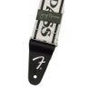 Correa guitarra logo Fender blanco/negro 2pg