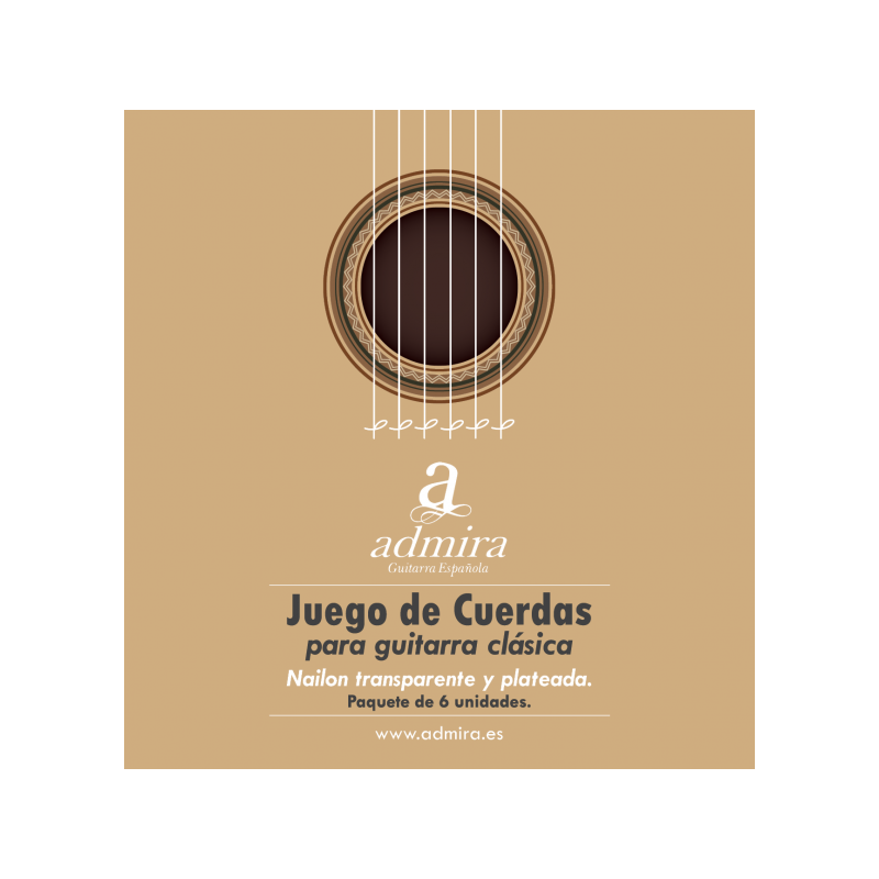 JUEGO DE CUERDAS ADMIRA PARA GUITARRA CLÁSICA