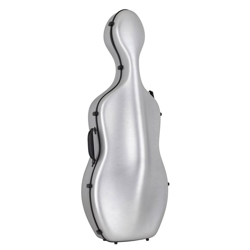 Estuche chelo 4/4 Leonardo PVC sándwich 45kg plata | MÚSICA BILBAO