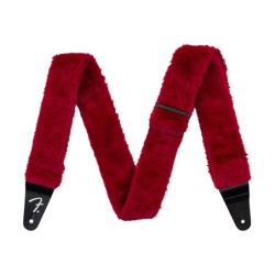 Correa Fender peluche strap red