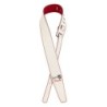 Correa piel John 5 Fender blanca/roja