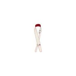 Correa piel John 5 Fender blanca/roja