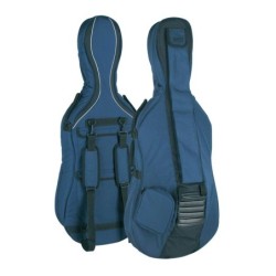 FUNDA BOSTON CELLO 1/2 AZUL-GRIS 23mm