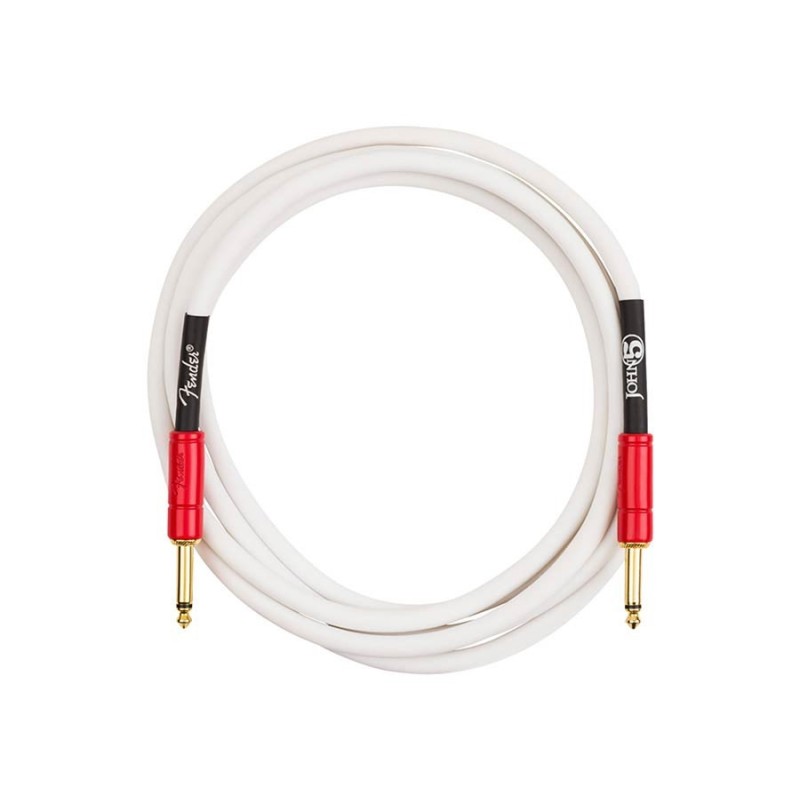 Cable jack/jack John 5 Fender blanco y rojo 3m