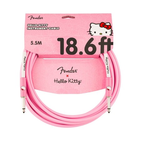 Cable jack/jack Fender Hello Kitty 5.5m rosa