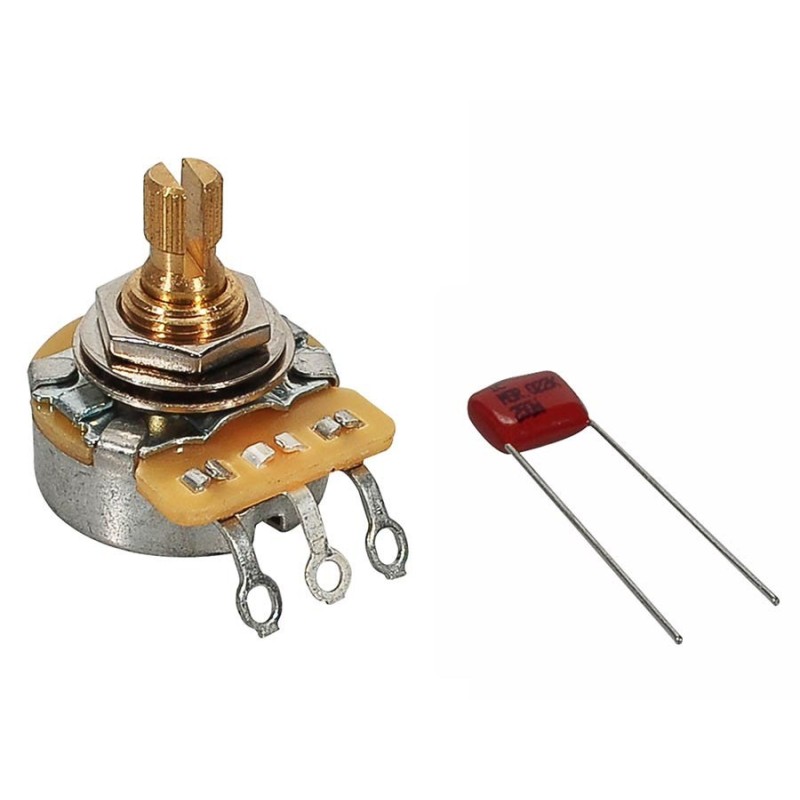 POTENCIÓMETRO FENDER 500K CONDENSADOR 0.022 MF