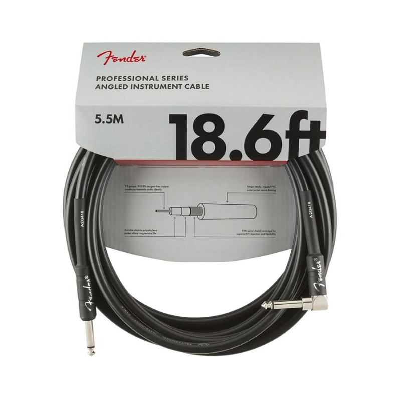 Cable jack/jack acod. Fender 5.5m negro