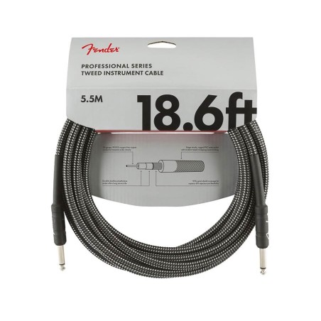 Cable jack/jack Fender 5.5m de tweed gris