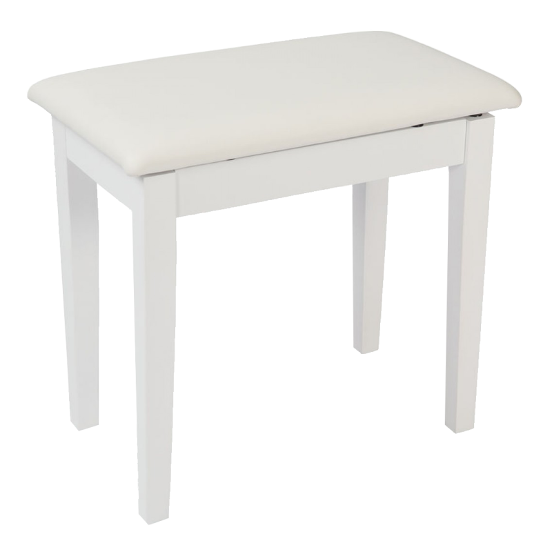 BANQUETA AMADEUS PARA PIANO BLANCO MATE | MÚSICA BILBAO