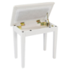 BANQUETA AMADEUS PARA PIANO BLANCO MATE | MÚSICA BILBAO