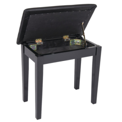 BANQUETA AMADEUS PARA PIANO NEGRA | MÚSICA BILBAO