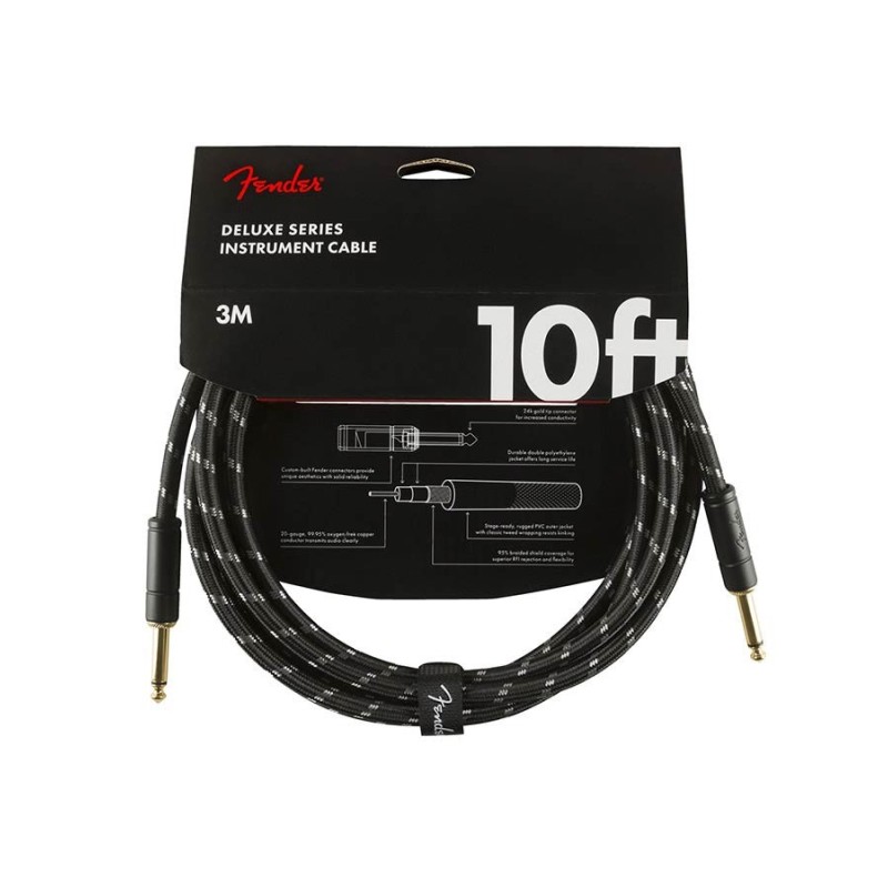 Cable jack/jack Fender 3m tweed negro