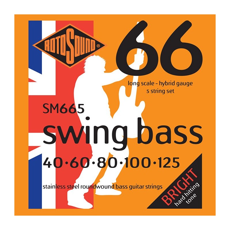JUEGO DE CUERDAS ROTOSOUND PARA BAJO ACÚSTICO BRONCE 45-105