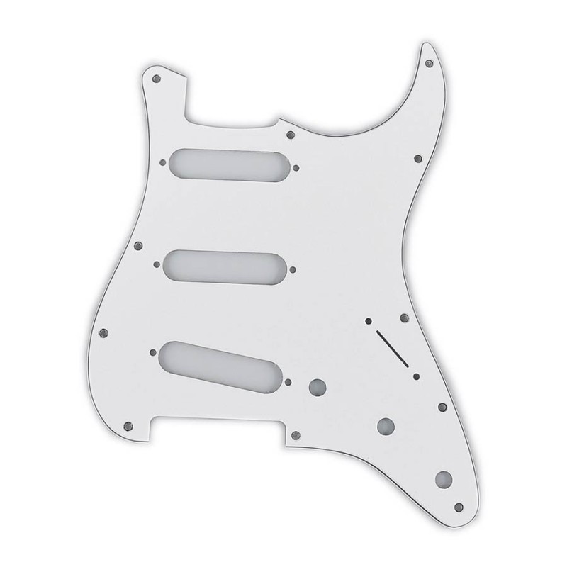 Golpeador Fender Strat SSS11 3c blanco