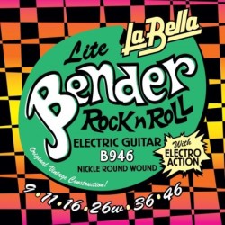 JUEGO DE CUERDAS PARA GUITARRA ELÉCTRICA LA BELLA SUPER BENDER LIGHT 09-46 | MÚSICA BILBAO