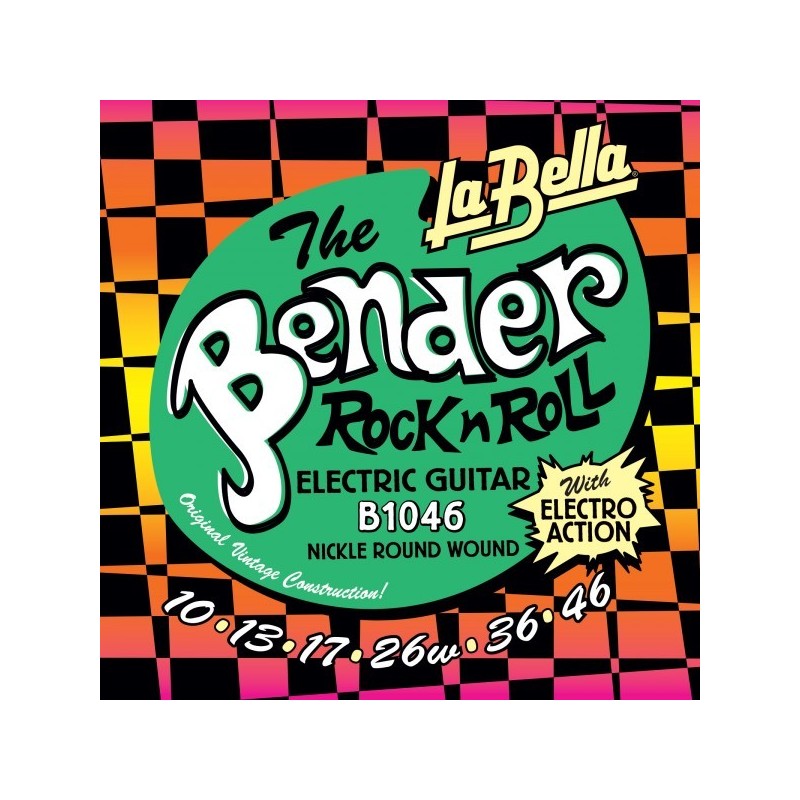 JUEGO DE CUERDAS PARA GUITARRA ELÉCTRICA LA BELLA SUPER BENDER REGULAR 10-46 | MÚSICA BILBAO