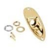 Placa jack Fender empotrado Stratocaster dorado