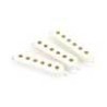 Funda pastilla Strat. Fender plástico blanco 3ud