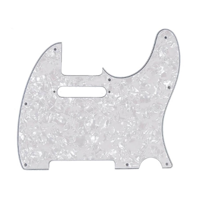 Golp. Std. Fender Tele 8 orif. 4c blanco perlado