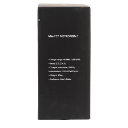 METRÓNOMO DE PIRÁMIDE AMADEUS CON CAMPANA | MÚSICA BILBAO