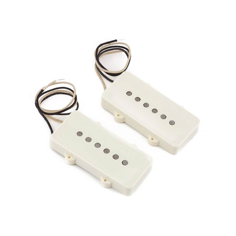 Jgo pastillas Pure Fender Vintage 65 Jazzm. blanco