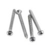 neck mounting screws, chrome, 4 pcs