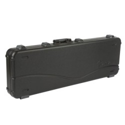 Estuche Deluxe Fender bajo mold. negro