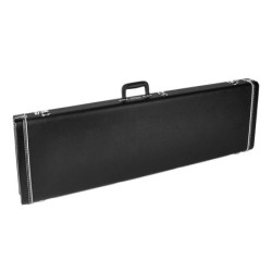 Estuche Deluxe Fender bajo mold. negro