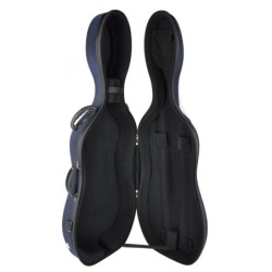 Estuche chelo 4/4 Leonardo espuma azul