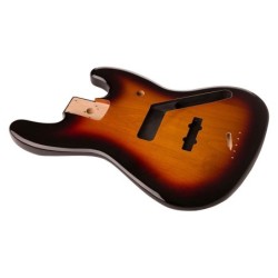 Cuerpo Jazz Bass Fender aliso marrón sunburst