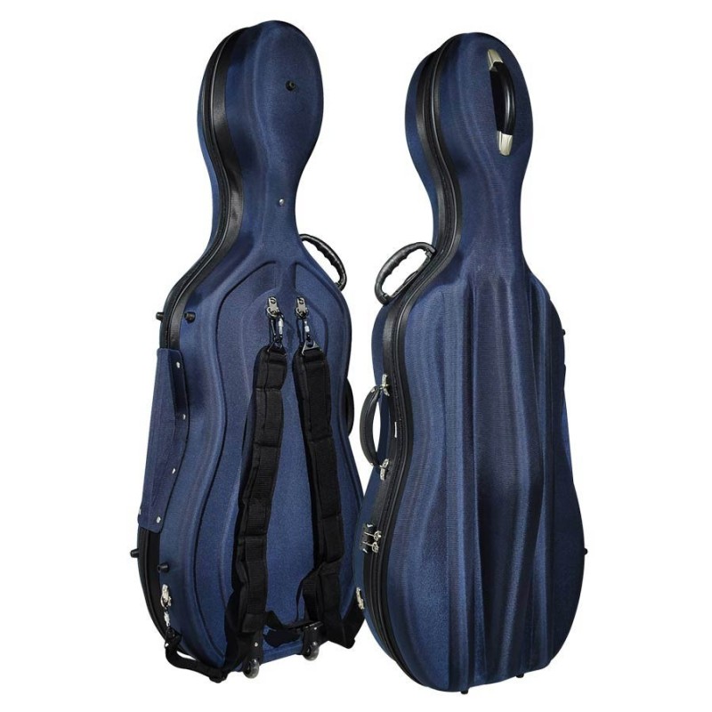 Estuche chelo 4/4 Leonardo espuma 53kg azul