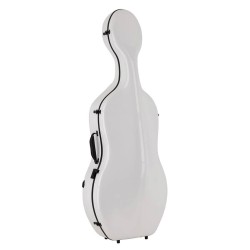 Estuche chelo 4/4 Leonardo carbono 38kg blanco