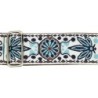 CORREA GAUCHO SERIE DELUXE TRADICIONAL PARA GUITARRA 50mm BLANCO/AZUL