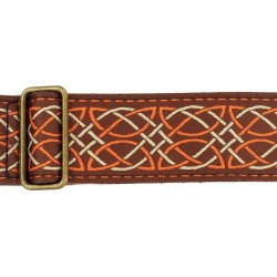 CORREA GAUCHO AUTÉNTICO DELUXE TRADICIONAL PARA GUITARRA 50mm HEBILLA LATÓN BR/OR