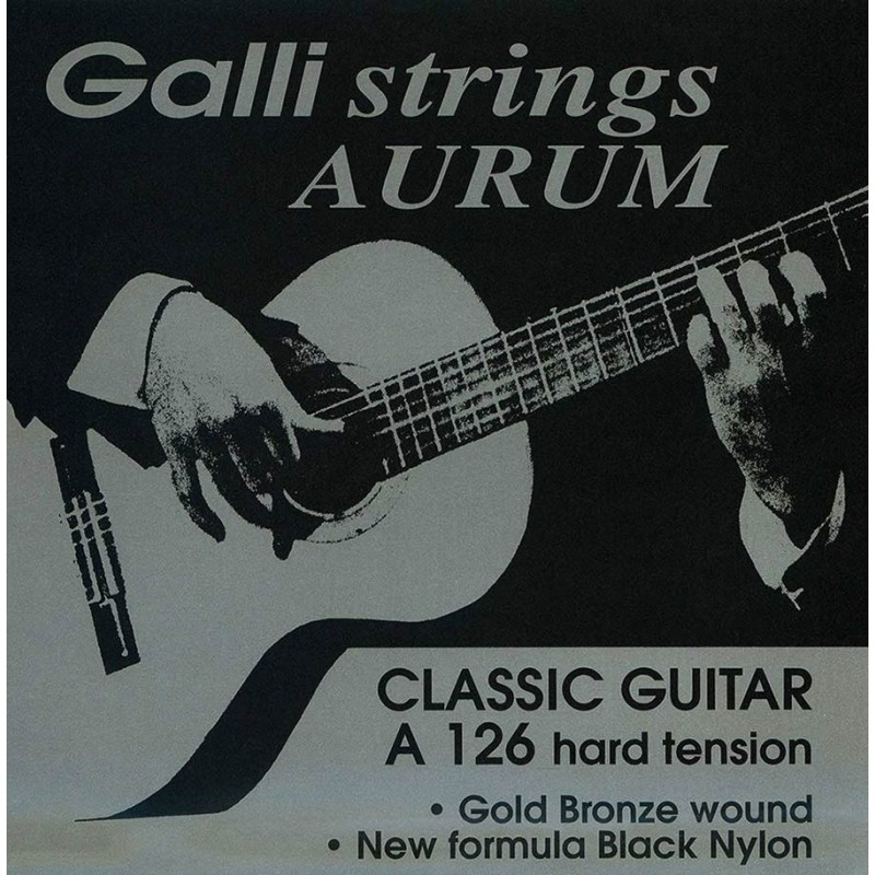 string set classic, gold bronze wound, black nylon | MÚSICA BILBAO