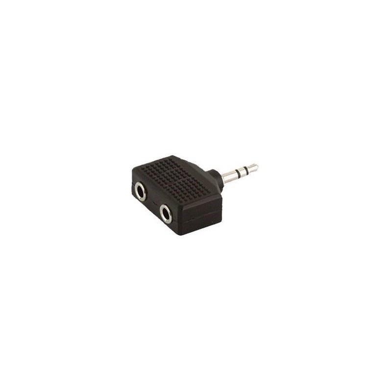 ADAPTADOR DUAL MINIJACK STEREO 3,5 MM HEMBRA X 2 - MINIJACK STEREO 3,5 MM A107 | MÚSICA BILBAO