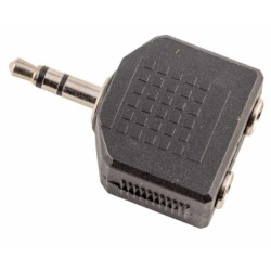 ADAPTADOR DUAL MINIJACK STEREO 3,5 MM HEMBRA X 2 - MINIJACK STEREO 3,5 MM A107 | MÚSICA BILBAO