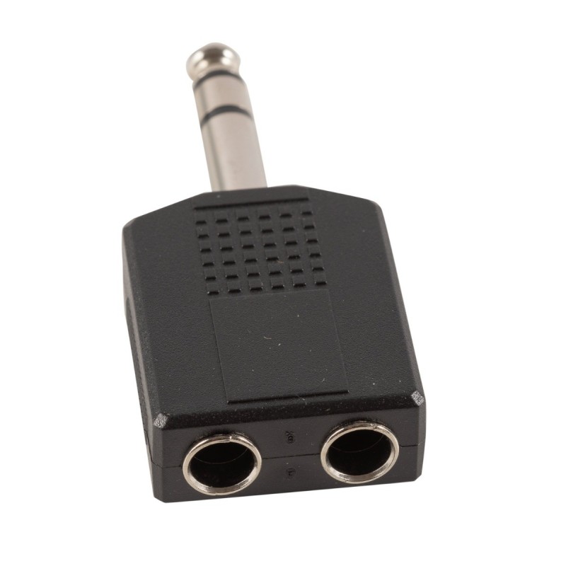 ADAPTADOR DUAL JACK MONO 1/4" HEMBRA X 2 - JACK STEREO 1/4" | MÚSICA BILBAO