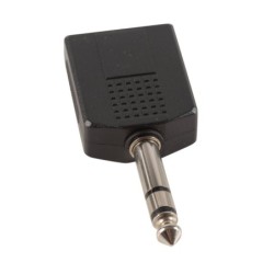 ADAPTADOR DUAL JACK MONO 1/4" HEMBRA X 2 - JACK STEREO 1/4" | MÚSICA BILBAO