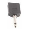 ADAPTADOR DUAL JACK MONO 1/4 HEMBRA X 2 JACK MONO 1/4 A089 | MÚSICA BILBAO