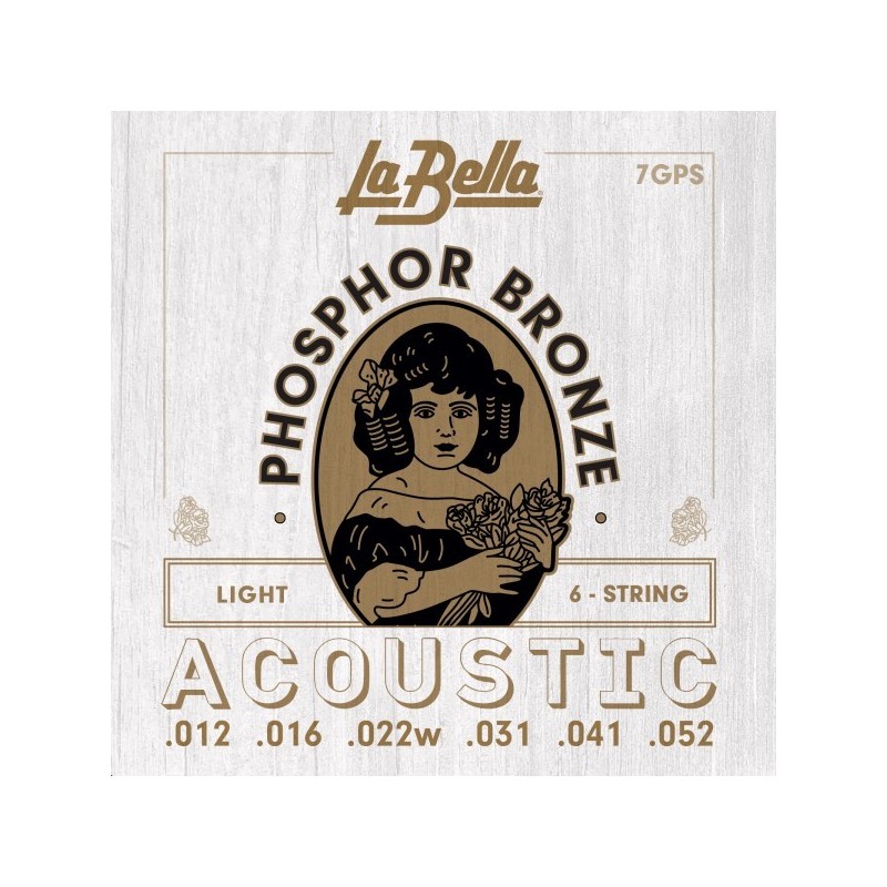 JUEGO DE CUERDAS PARA GUITARRA ACÚSTICA LA BELLA PHOSPHOR LIGHT 12-52 | MÚSICA BILBAO