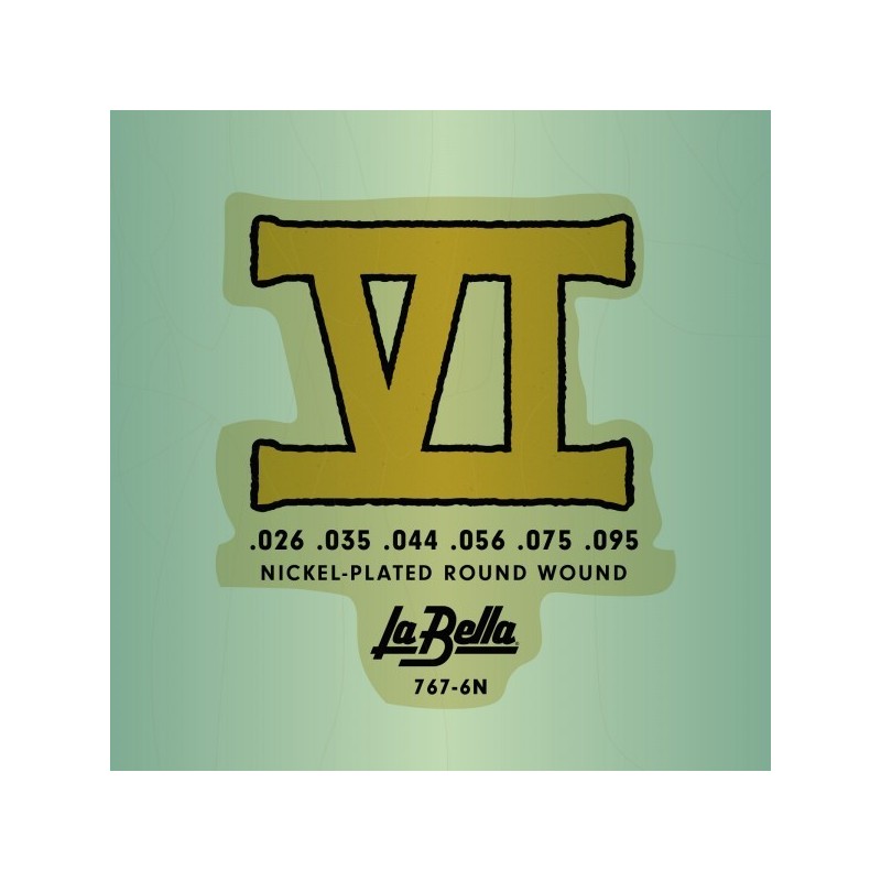 JUEGO DE CUERDAS LA BELLA BAJO VI NICKEL PLATED ROUND WOUND | MÚSICA BILBAO