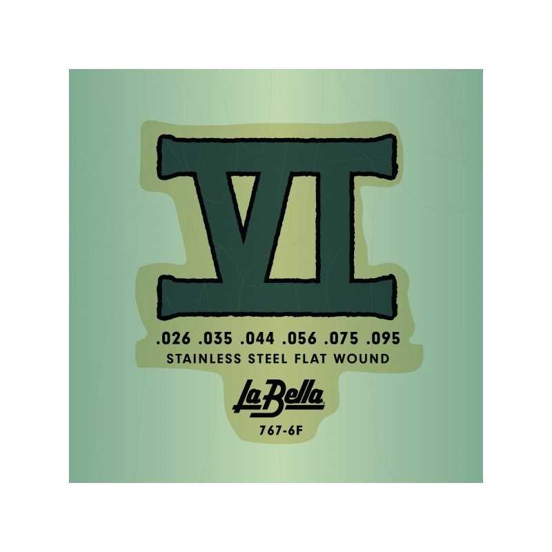 JUEGO DE CUERDAS LA BELLA BAJO VI STAINLESS STEEL FLAT WOUND | MÚSICA BILBAO