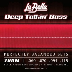JUEGO DE CUERDAS PARA BAJO DEEP TALKIN´BLACK NYLON STANDARD | MÚSICA BILBAO