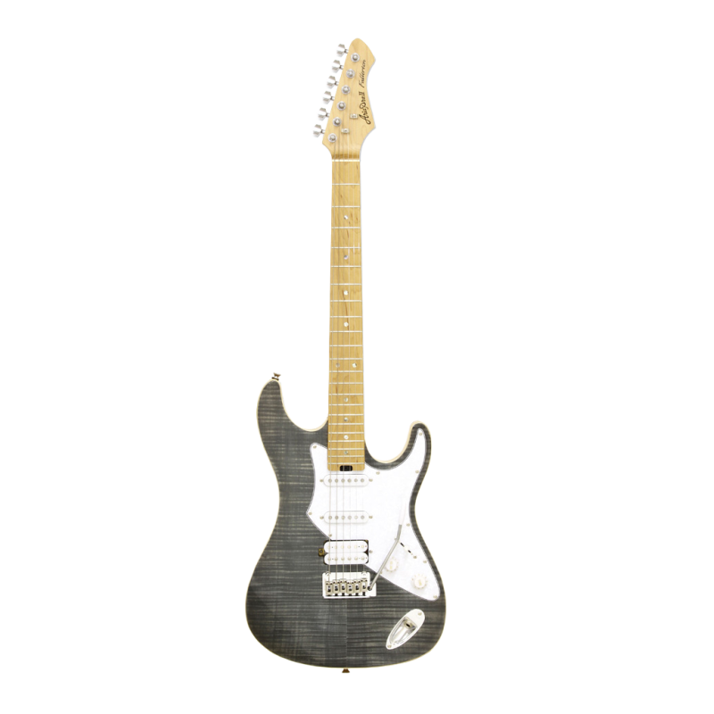 GUITARRA ELÉCTRICA ARIA ST 714-MK2-FULLERTON NEGRA TRANSLÚCIDA | MÚSICA BILBAO