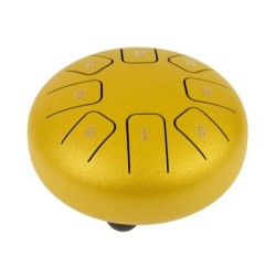 TONGUE DRUM HAYMAN DE 6” DO MAYOR 8 NOTAS DORADO