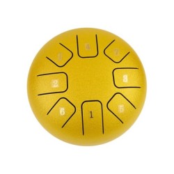 TONGUE DRUM HAYMAN DE 6” DO MAYOR 8 NOTAS DORADO